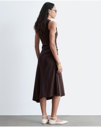 & Other Stories - Ruche Asymmetric Midi Dress