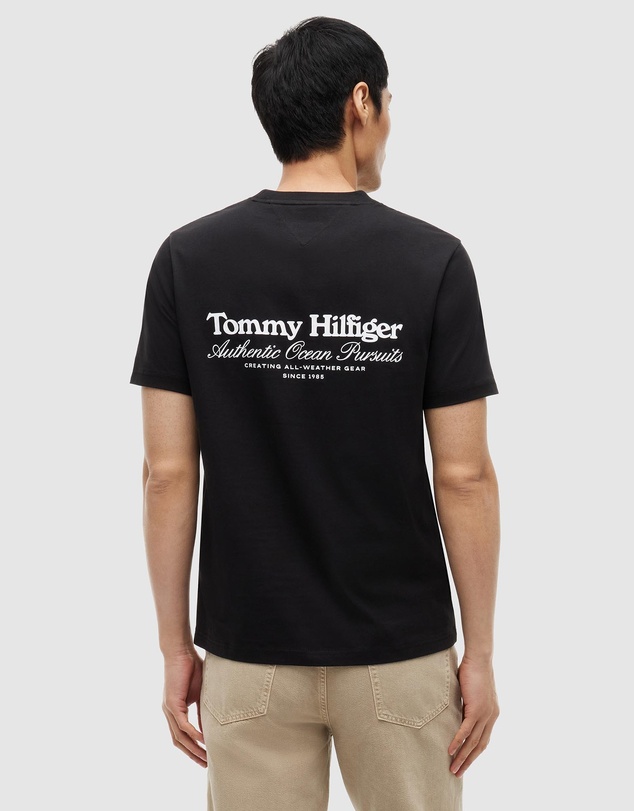 Tommy Hilfiger - Back Graphic Jersey Crew Neck T-Shirt