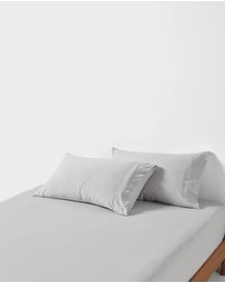 Linen House - Ryland Fitted Sheet + Pillowcase Set