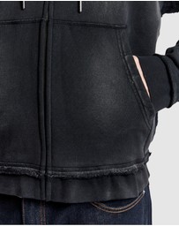 GUESS Originals - GUESS Originals Triangle Logo Zip-Up Hoodie