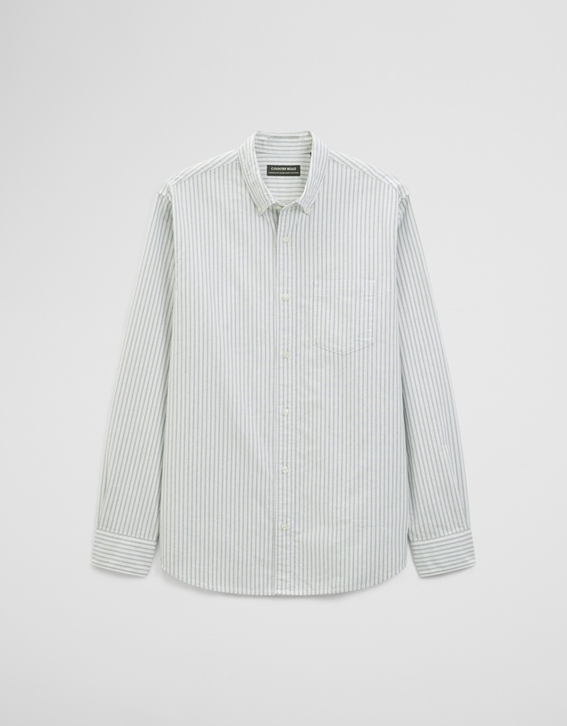 Country Road - Regular Fit Australian Good Earth Cotton Oxford Stripe Shirt