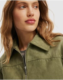 Cotton On - Sophia Faux Suede Bomber Jacket
