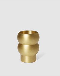 Black Blaze - Figure II Brass Candle Holder