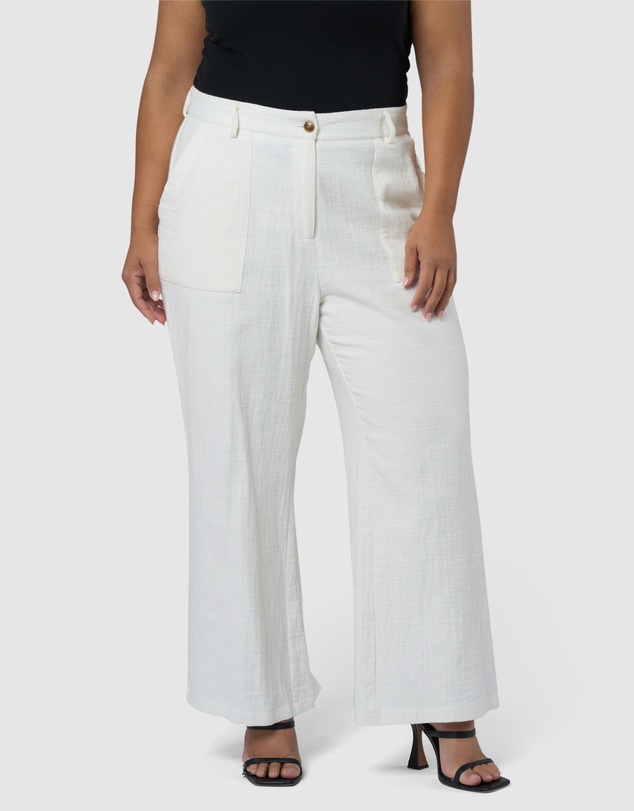 Something 4 Olivia - Lila Linen Wide Leg Pant