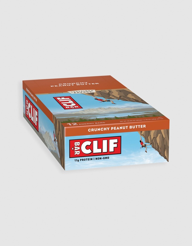 CLIF - Crunchy Peanut Butter Energy Bar - 12x68g