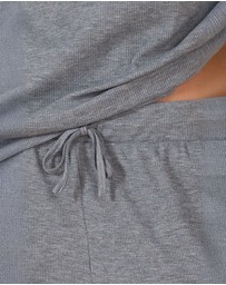 Gingerlilly - Lainey Grey Waffle Pyjama Set