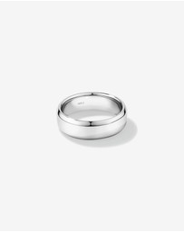 Michael Hill - 7mm Flat Bevelled Wedding Band in Sterling Silver