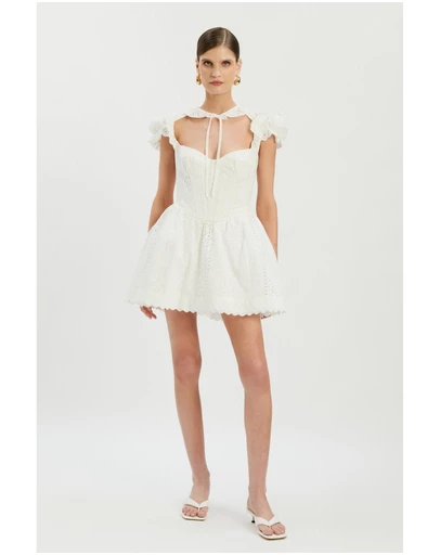 Bardot - Allington Broderie Mini Dress