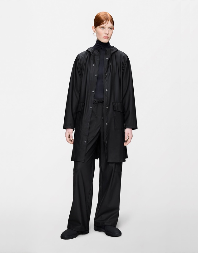 RAINS - Curve Women's Long Jacket Black
