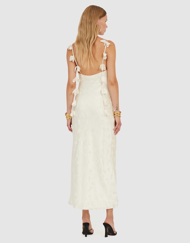 ROTATE - Satin Midi Dress