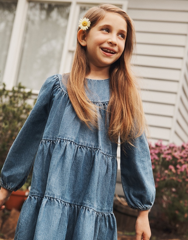 Country Road - Denim Tiered Dress