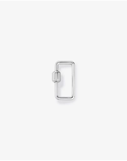 Michael Hill - Cut Corner Carabiner Micro Connector in Sterling Silver