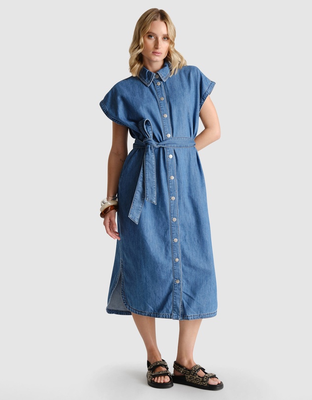 Decjuba - D-Luxe Denim Maxi Dress