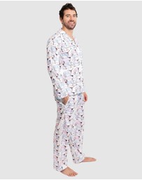 Sant And Abel - Men's Drawbertson Longhorns Long PJ Set