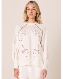 Fate + Becker - Aven Embroidered Blouse