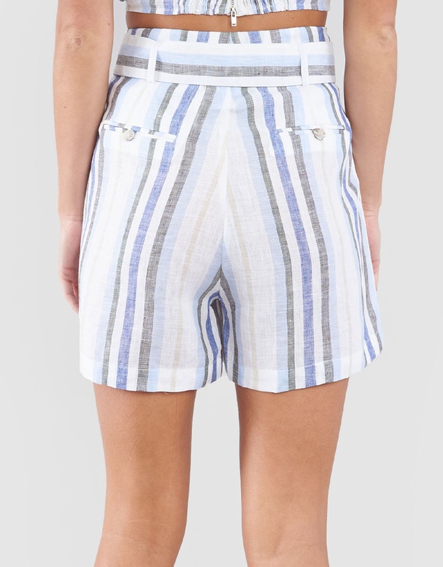 Amelius - Zanci Stripe Linen Short