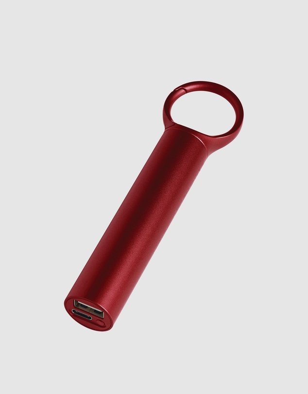 Lexon - Lexon Nomaday 3000 Mah Power Bank With Clip - Red