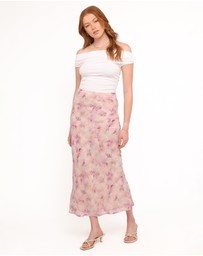 Petal & Pup - Giarda Maxi Skirt - Pink Floral