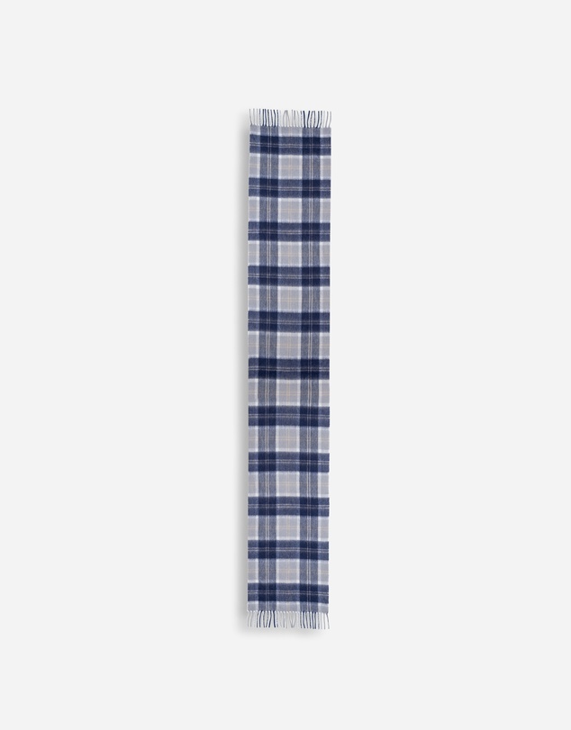 Ozwear Connection Uggs - 100% Wool Scarf Navy Ivory Check