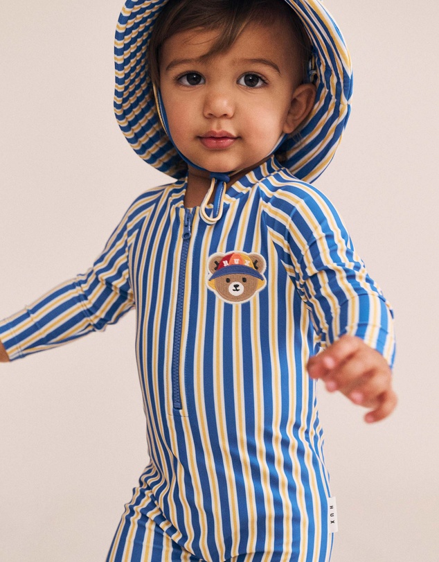 Huxbaby - Beach Hux Stripe Rashie - Babies-Kids