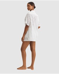 Polo Ralph Lauren - Patchwork Eyelet Shirt & Shorts Cotton Beachwear Set