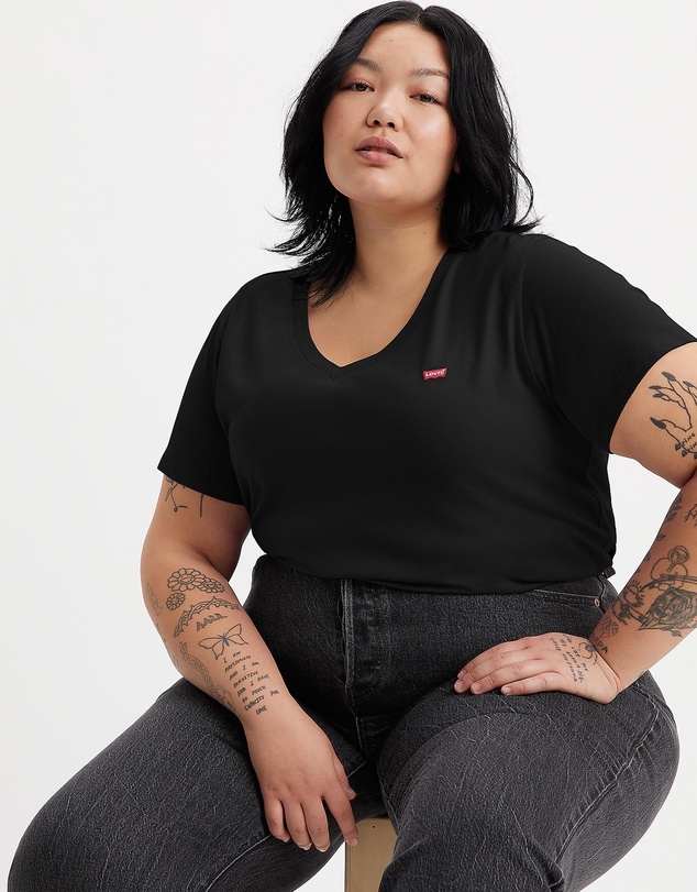 Levi's Curve - V-Neck T-Shirt Plus Size