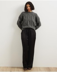 Atmos&Here - Stella Cable Knit Oversized Knit Jumper