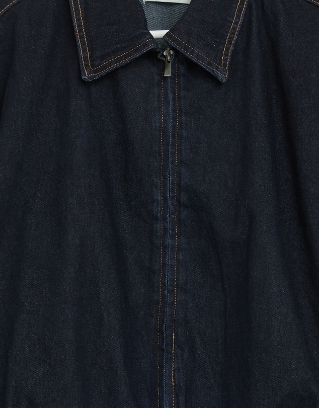 Revibe - Repaired Minima Esenciales Mara Bubble Hem Denim Bomber Jacket - AU 12