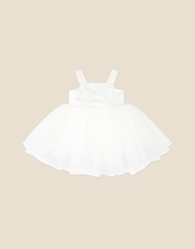 Bebe by Minihaha - Embroidered Bodice Tulle Dress With Bloomers - Babies