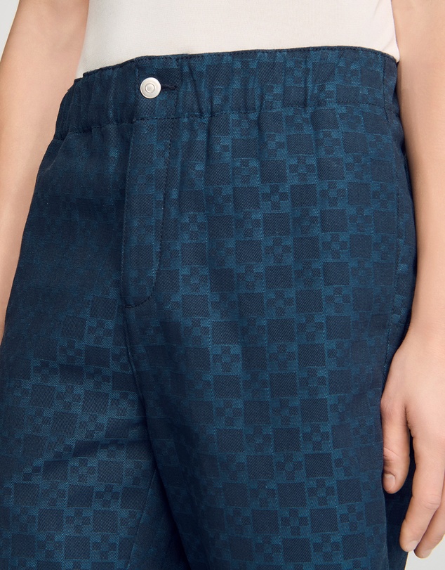 Sandro - Denim Cross Shorts