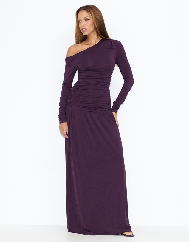 Dazie - She's All That LS Jersey Maxi Dress