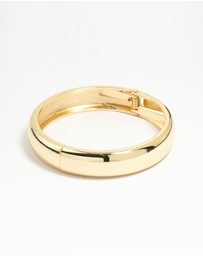Lovisa - Gold Plated Smooth Hinged Bangle