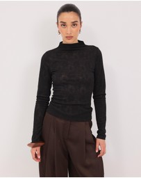Calli - Lilly Textured Jersey Top