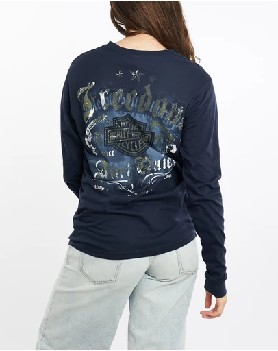Vintage by The Real Deal - Pre Loved - Vintage Harley Davidson Long Sleeve Tee