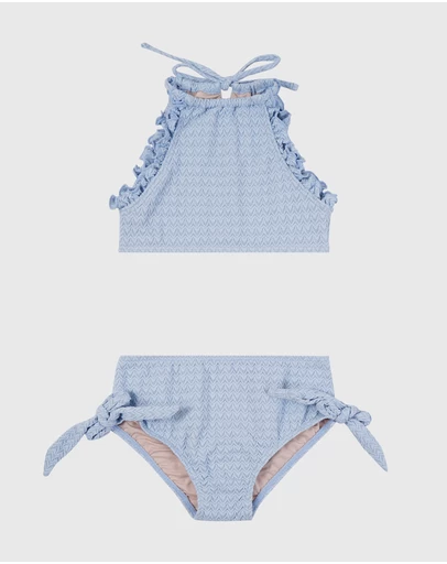 Aqua Blu Kids - Stepping Stones Halter Neck Bikini Set - Kids