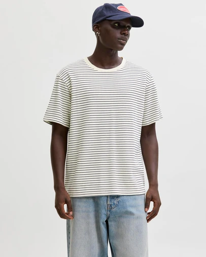 Jack & Jones - JJEDover Striped Tee SS Crew Neck SN