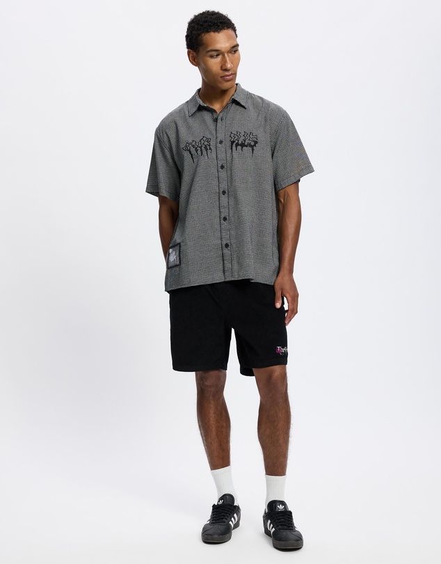 Thrills - Cut Shattered Cropped Short Sleeve Shirt