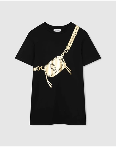 Marc Jacobs - Crossbody Bag Print T-Shirt Dress - Kids-Teens