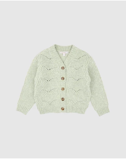 Fox & Finch - Orchard Bloom Pointelle Cardigan - Babies