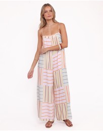 Petal & Pup - Abegail Flowy Jumpsuit- Multi Stripe