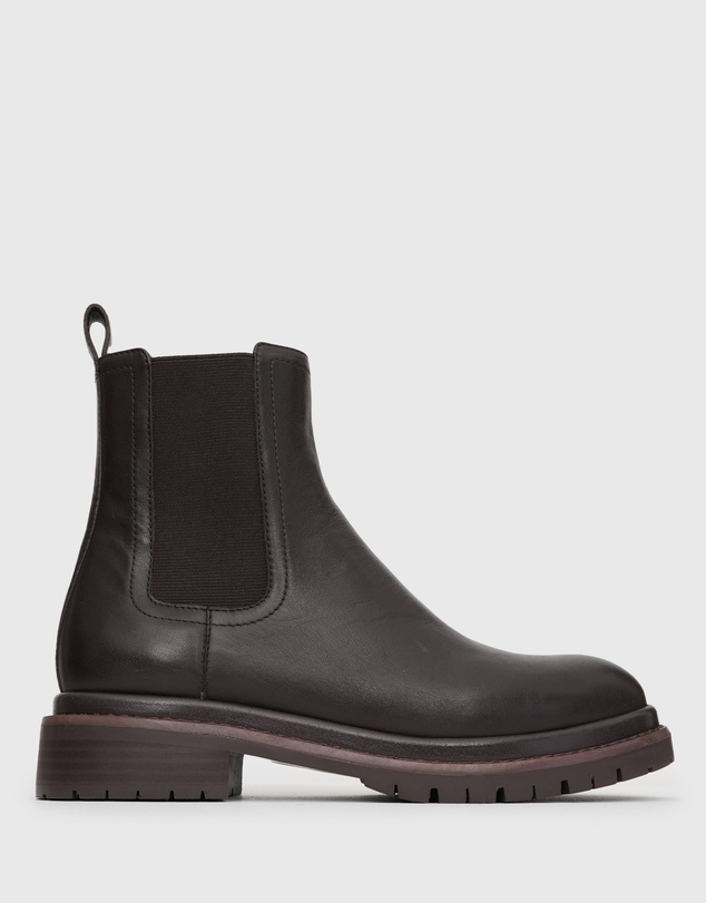 Betts - Indigo Leather Chelsea Ankle Boots