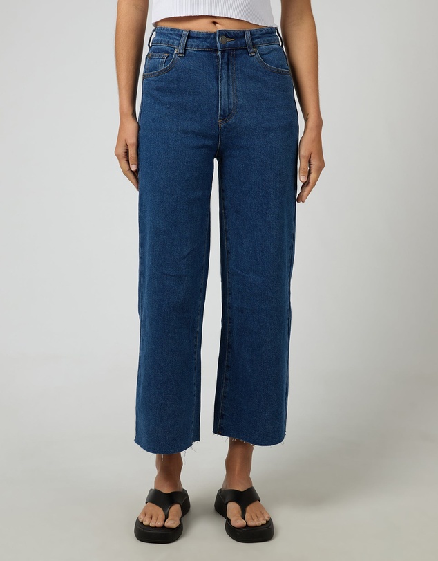 All About Eve - Charlie High Rise Wide Leg Jean Mid Blue