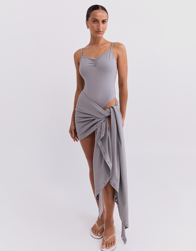 Pinky & Kamal - Eyelet Wrap Skirt 