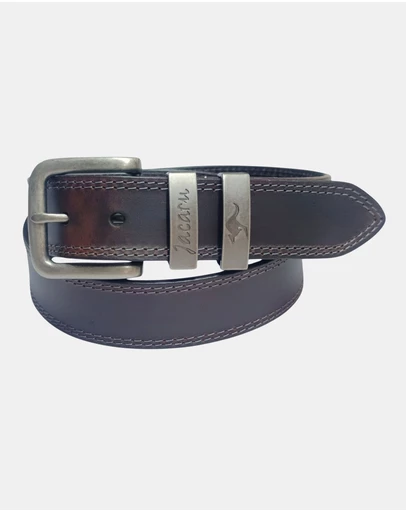 Jacaru - Jacaru 6017 Casual Leather Belt 38mm