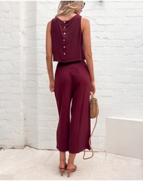 Esther & Co - Lighthouse Pants - Bordeaux