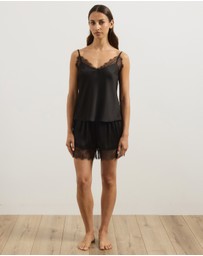 Atmos&Here - Pearl Cami & Shorts Lace Trim Sleep Set