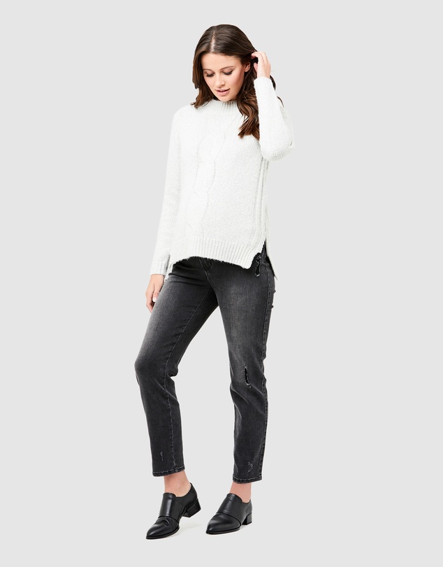 Ripe Maternity - Cable Nursing Knit