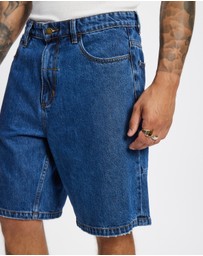 Thrills - Mid Slacker Relaxed Long Denim Shorts
