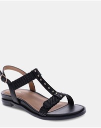 Mia Vita - Olympia Adjustable Sandal - Black