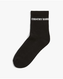 Country Road - Australian Cotton Blend Cr Sport Quarter Crew Sock